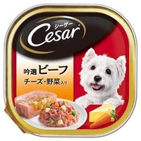 マースジャパンリミテッド シーザー　吟選ビーフ　チーズ・野菜入り　100g CE28ｼｰｻﾞｰ ﾋﾞｰﾌ ﾁｰｽﾞ 100G