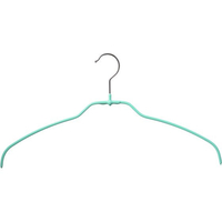 清水産業 マワランドリーハンガー シルエット レギュラー スカイミント 5P FCE250A
