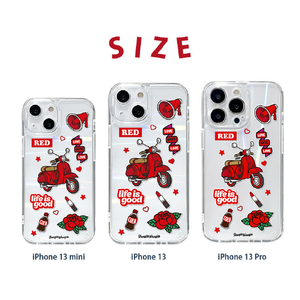 BOOGIE WOOGIE iPhone 13 Pro用オーロラケース Red BW22008I13PRD-イメージ14