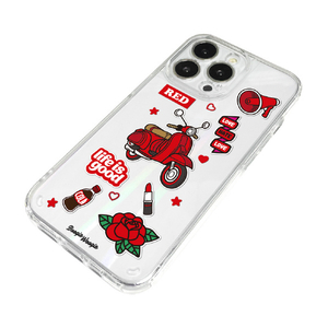 BOOGIE WOOGIE iPhone 13 Pro用オーロラケース Red BW22008I13PRD-イメージ2