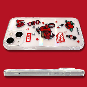 BOOGIE WOOGIE iPhone 13 Pro用オーロラケース Red BW22008I13PRD-イメージ9
