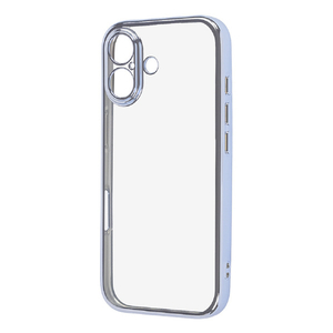 レイ・アウト iPhone 17用ソフトケース 精密設計 フレームメッキ / ライトブルー RT-P52PFC2/LAM-イメージ1
