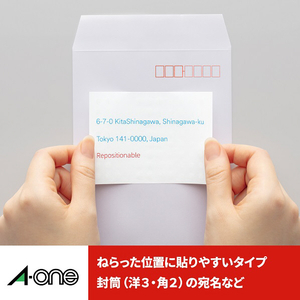 エーワン ラベルシール(プリンタ兼用)100シート(800片) 43008-イメージ2