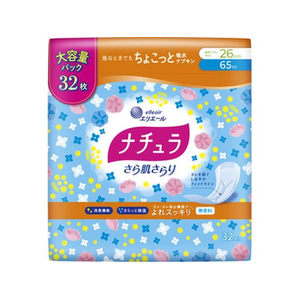 大王製紙 ナチュラ/さら肌さらり よれスッキリ吸水ナプキン 26cm 32P FCT7071-イメージ1
