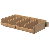 江部松商事 EBM/壁掛式 オーガナイザー 4列 4ヶ入 ブラック FC178KY-0101420