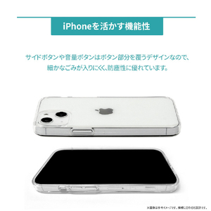 AKAN iPhone 16 Plus用ソフトクリアケース モグモグ ワニ AK27008I16PL-イメージ6