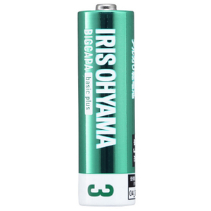 アイリスオーヤマ アルカリ乾電池単3形 8本パック BIGCAPA basic+ LR6BBP/8S-イメージ2
