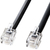 サンワサプライ モジュラーケーブル 10m ブラック TEL-N1-10BKN2-イメージ1