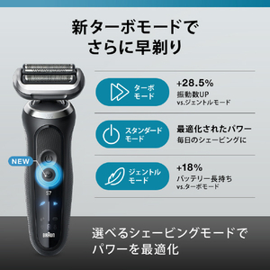 ブラウン 3枚刃シェーバー シリーズ7 ブラック 72-N1500S-イメージ4