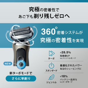 ブラウン 3枚刃シェーバー シリーズ7 ブラック 72-N1500S-イメージ8