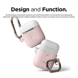 elago AIRPODS DUO HANG CASE for AirPods 2nd Generation Wireless Charging Case for AirPods 2nd Wireless Pink EL_A2WCSSCOW_PK-イメージ2