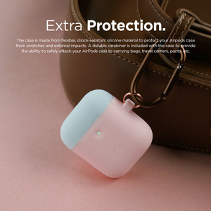 elago AIRPODS DUO HANG CASE for AirPods 2nd Generation Wireless Charging Case for AirPods 2nd Wireless Pink EL_A2WCSSCOW_PK-イメージ7