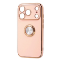 レイ・アウト iPhone 18 Pro用 / 17 Pro用 / ソフトケース 精密設計 フレームメッキ リング付き / ピンク/ゴールド RT-P58TRE/PG