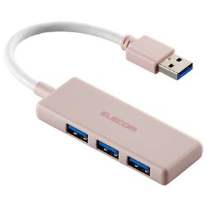 エレコム USB 5Gbpsハブ 3ポート ピンク U3H-H030PN エレコム USB 5Gbpsハブ 3ポート ピンク U3H-H030PN