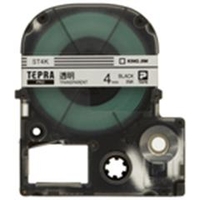 キングジム ST4K テプラ PROテープカートリッジ 透明ラベル 4mm
