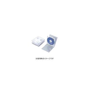 エレコム CD/DVDプラケース/2枚収納/5パック/ホワイト CCD-JSCNW5WH-イメージ1
