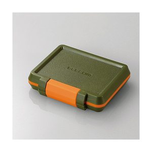 エレコム SD/microSDカードケース(耐衝撃) カーキ CMC-SDCHD01GN エレコム SD/microSDカードケース(耐衝撃) カーキ CMC-SDCHD01GN