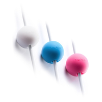 Lead Trend ケーブルホルダー マグネット 3個セット Magnetic Cable Dot ホワイト/ブルー/ピンク LT47009