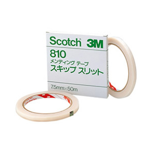 3M メンディングテープ810 スキップスリット 7.5mm×50m F937664-イメージ1