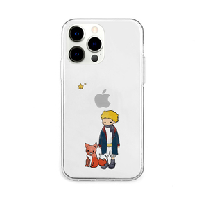 AKAN iPhone 13 Pro用ソフトクリアケース リトルプリンスとキツネ AK21009I13P-イメージ1