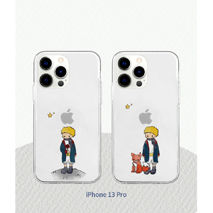 AKAN iPhone 13 Pro用ソフトクリアケース リトルプリンスとキツネ AK21009I13P-イメージ10
