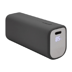 ラスタバナナ PD20W対応 TYPE-C1ポート/USB1ポート モバイルバッテリー 充電表示 5000MAH CALON チャコールグレー RLI050C20W04CGRY-イメージ1