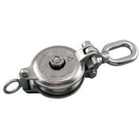 エスコ [ロープ用リング付] ベアリング滑車 133mm FCW1300-EA987SR-46