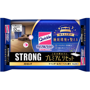 KAO クイックルワイパー 立体吸着ウエットストロング プレミアム 12枚入 FCG993X-イメージ1