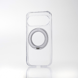 エレコム Google Pixel 11/11 Pro用ハイブリッドケース MAGKEEP スタンド シルバー PM-P262MAGSTSV-イメージ2