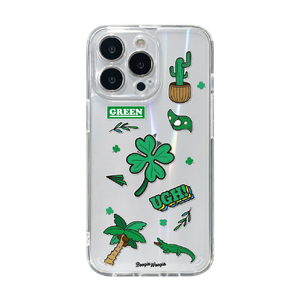BOOGIE WOOGIE iPhone 13 Pro用オーロラケース Green BW22010I13PGN-イメージ1