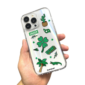 BOOGIE WOOGIE iPhone 13 Pro用オーロラケース Green BW22010I13PGN-イメージ3