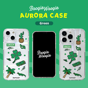 BOOGIE WOOGIE iPhone 13 Pro用オーロラケース Green BW22010I13PGN-イメージ4