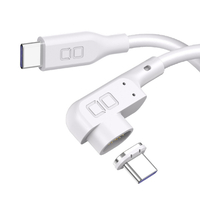 CIO L字型マグネットシリコンケーブルCtoC 100W 2m ホワイト CIO-SLLMG-CC2-WH