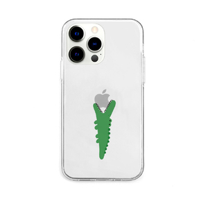 AKAN iPhone 13 Pro用ソフトクリアケース ワニ AK21010I13P-イメージ1