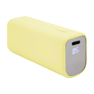 ラスタバナナ PD20W対応 TYPE-C1ポート/USB1ポート モバイルバッテリー 充電表示 5000MAH CALON ライトイエロー RLI050C20W04LYL-イメージ1