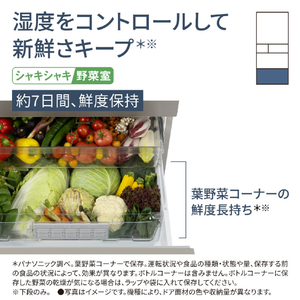 パナソニック 【右開き】410L 5ドア冷蔵庫 マットライトベージュ NR-E41RY2-C-イメージ11