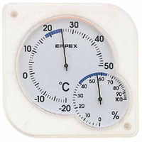 エンペックス 温湿度計 シュクレmidi クリアホワイト TM-5601