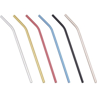 片力商事 カラールアルミストロー (曲がり) レッド FCL5978-057292003