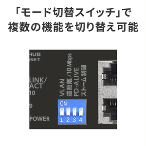 I・Oデータ IEEE802．3at準拠 10ポートL2アンマネージ 10/100Mbps PoEハブ BSH-CP210-イメージ5
