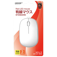 HI DISC 有線マウス ホワイト HDM-2106WH