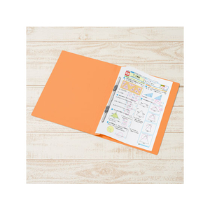 プラス 年組氏名PPフラットファイル A4タテ オレンジ 10冊 FCA6368-79-490 NO121PGA-イメージ4