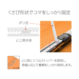 プラス 年組氏名PPフラットファイル A4タテ オレンジ 10冊 FCA6368-79-490 NO121PGA-イメージ5