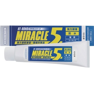 ヘルメチック/多用途弾性防水接着剤 Miracle5 ホワイト 135ml FCA841H-6839946-イメージ1
