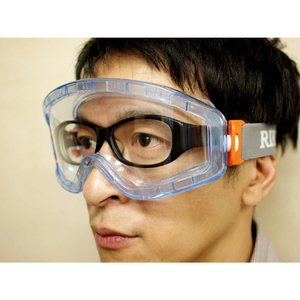 リケン 防曇ゴグル（無気孔型・ワイドビュー・めがね併用可・マスク併用可）　 Ｍ３１Ｂ－ＶＦ M31BVF-イメージ6