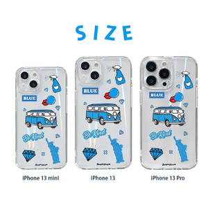 BOOGIE WOOGIE iPhone 13 Pro用オーロラケース Blue BW22011I13PBL-イメージ14