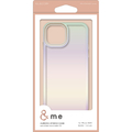 エレコム iPhone 15用ハイブリッドケース オーロラ &me ホワイト PM-A23AHVCAWH