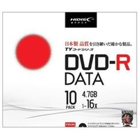 磁気研究所 データ用DVD-R 4．7GB 1-16倍速対応 インクジェットプリンタ対応 10枚入り HI DISC TYシリーズ TYDR47JNP10SC
