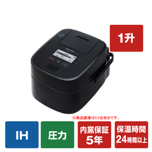 【新品】パナソニック 可変圧力IHジャー炊飯器 1升 ブラック SR-MPA1