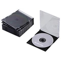 エレコム Blu-ray/DVD/CDケース(スリム/PS/1枚収納) 10パック CCD-JSCS10シリーズ ブラック CCD-JSCS10BK