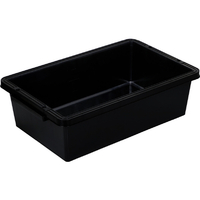 トラスコ トラ舟２０Ｌブラック（角型・再生原料使用） 底部：平底 PSB20-BK